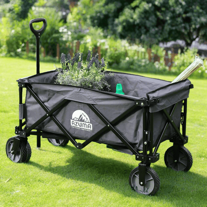 Azuma Folding Wagon Garden Trolley Cart Beach Camping Sports