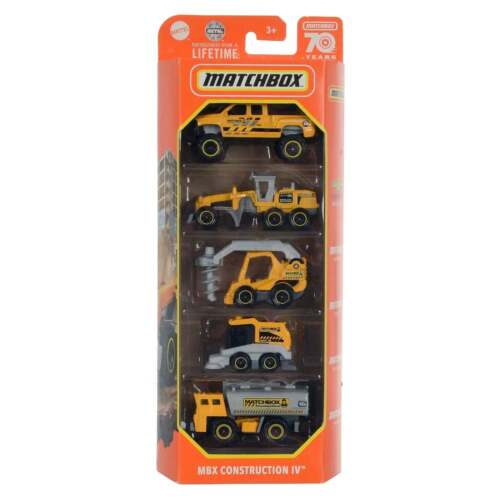 Matchbox 5 Pack Vehicles Basic Series Die-Cast Metal Cars 1:64