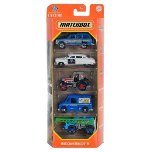 Matchbox 5 Pack Vehicles Basic Series Die-Cast Metal Cars 1:64