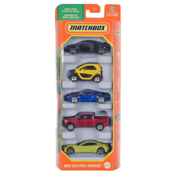 Matchbox 5 Pack Vehicles Basic Series Die-Cast Metal Cars 1:64