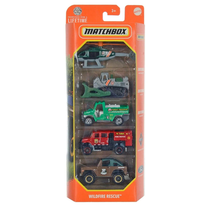 Matchbox 5 Pack Vehicles Basic Series Die-Cast Metal Cars 1:64