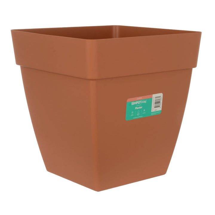 Simply Living Square Planter Basic Plant Pot 100% Recycled Plastic