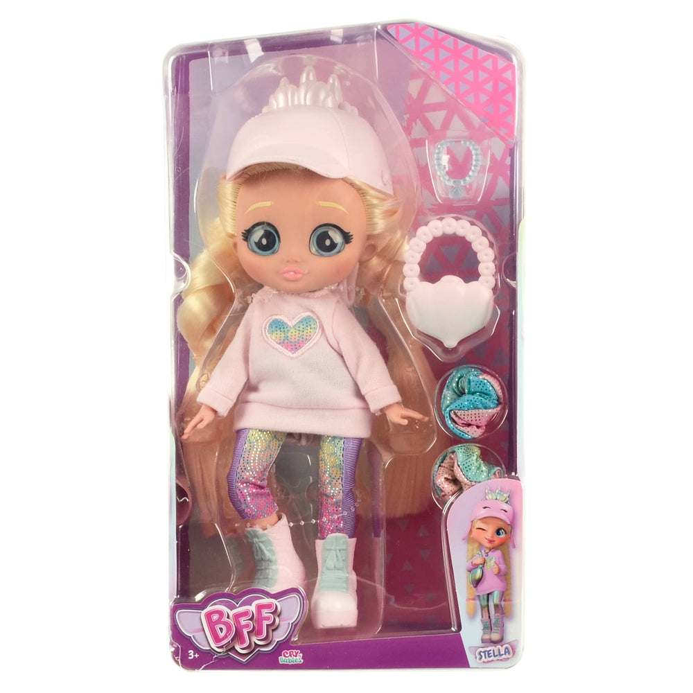 Cry Babies BFF series 4 Stella doll with accessories in packaging