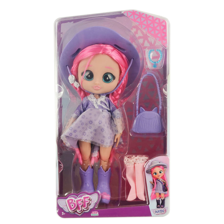 Cry Babies BFF series 4 Katie doll with accessories in packaging