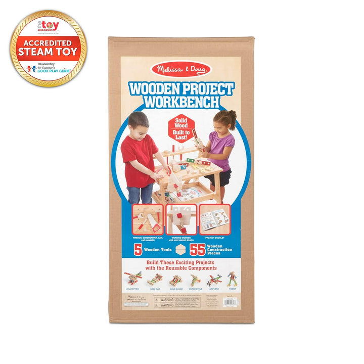 Box packaging for Melissa & Doug Wooden Project Bench
