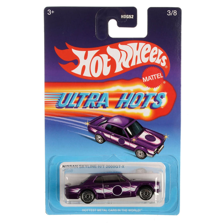 HDG52 3/8 Prple Nissan Skyline Hot Wheels Ultra Hots die-cast metal car