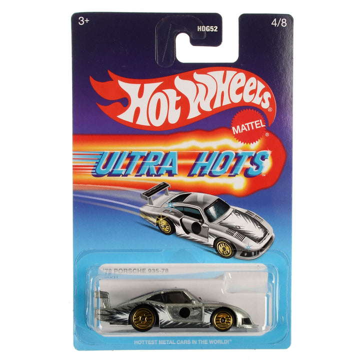 HDG52 4/8 Silver Porsche 935 Hot Wheels Ultra Hots die-cast metal car