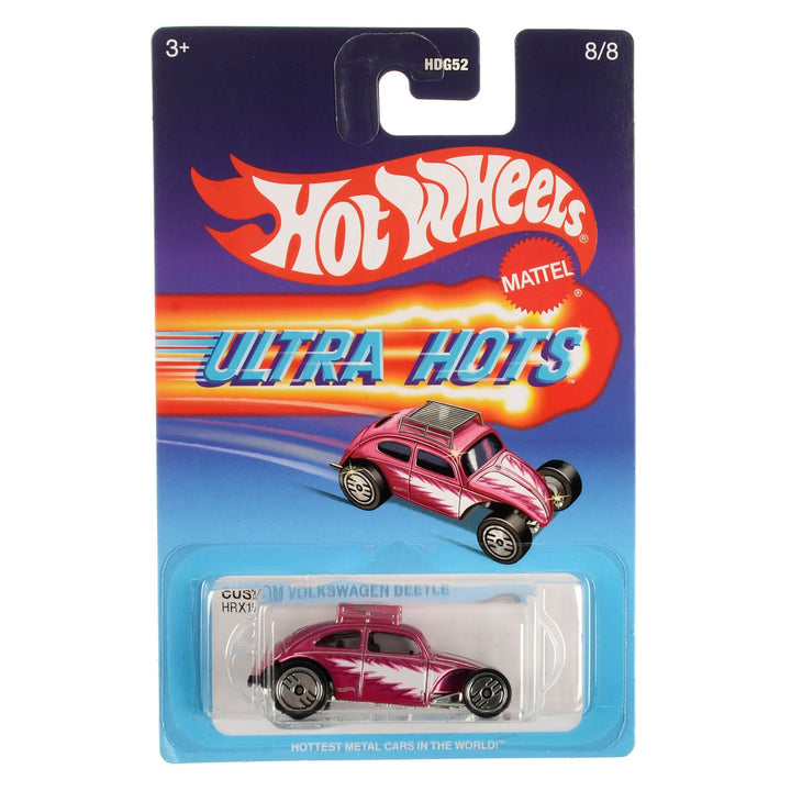 HDG52 8/8 Pink Custom VW Beetle Hot Wheels Ultra Hots die-cast metal car