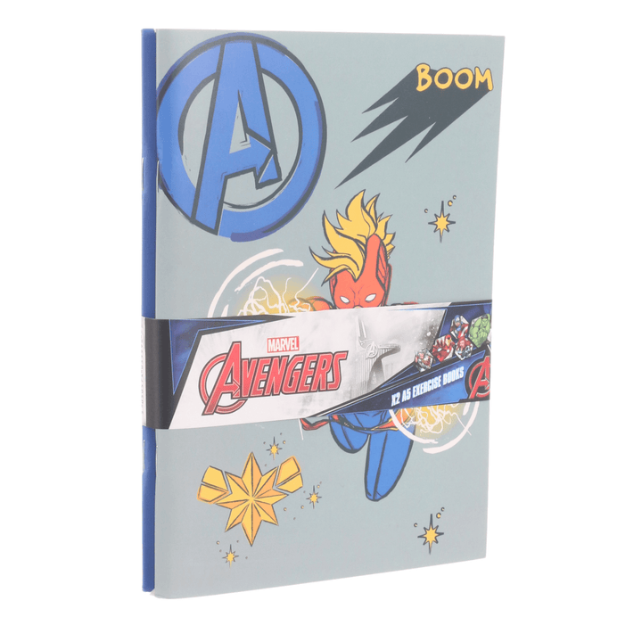 marvel avengers set of 2 A5 exercise books in a marvel branded sleeve