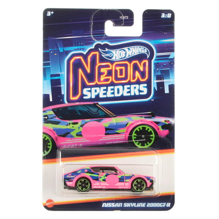 Nissan Skyline Hot Wheels Neon Speeders die-cast car