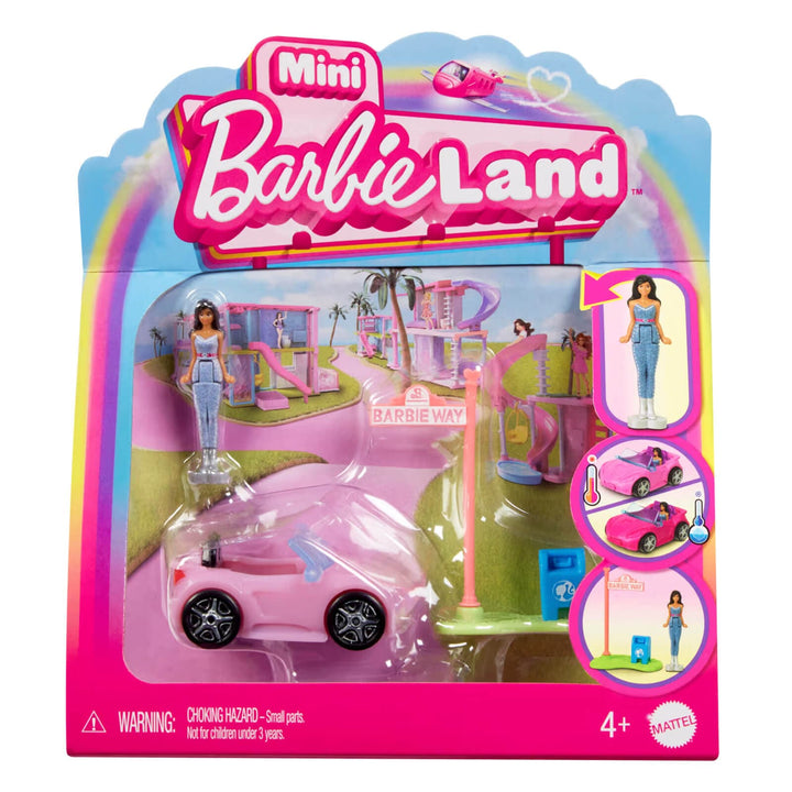 Mini Barbieland car and figure play set
