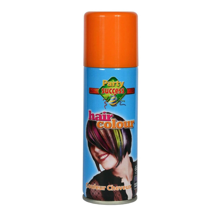 Orange hair colour spray-in for fancy dress parties