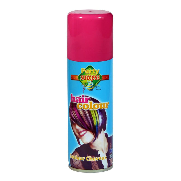 Pink hair colour spray-in for fancy dress parties