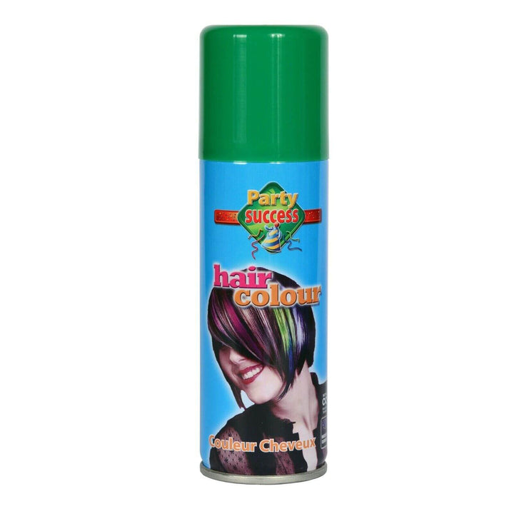 Green hair colour spray-in for fancy dress parties