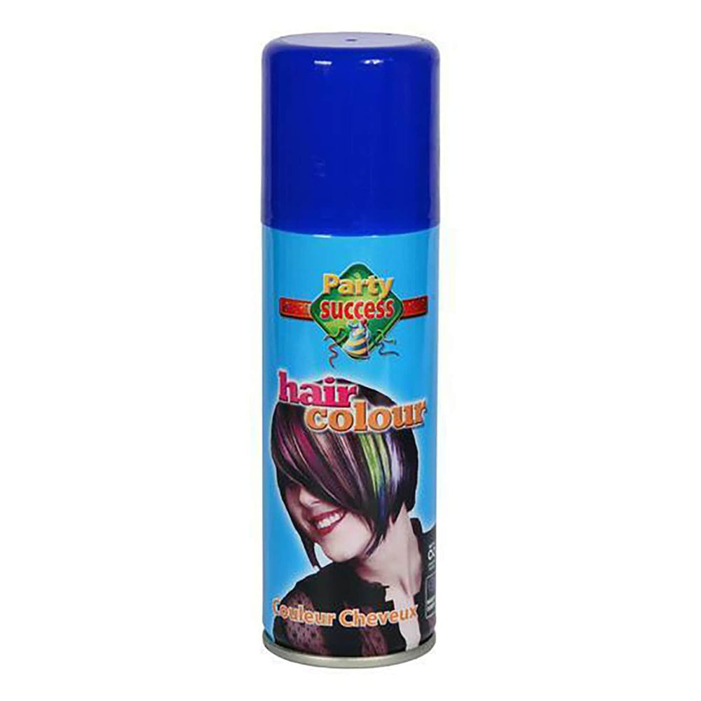 Blue hair colour spray-in for fancy dress parties