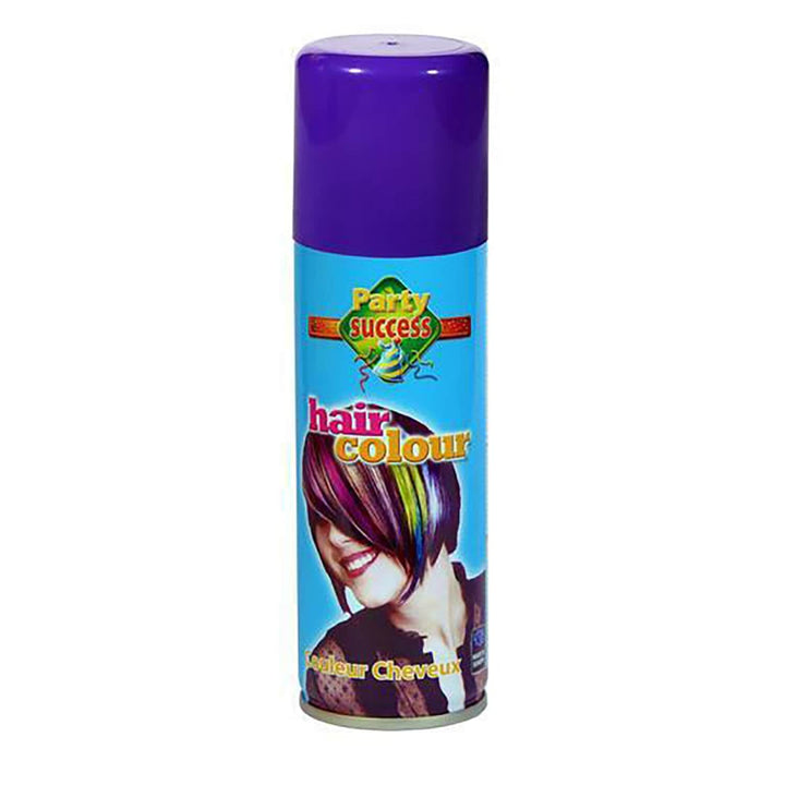 Purple hair colour spray-in for fancy dress parties