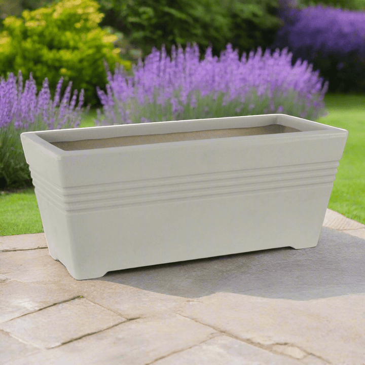 Strata Milano Decorative Trough Planter Rectangle Garden Pot 58cm