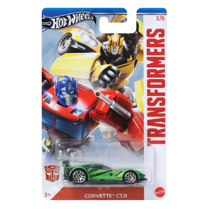 Corvette C7.R Transformers Hot Wheels die-cast car