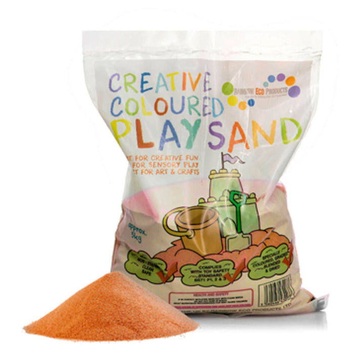 Orange Creative Coloured play sand in a 5kg bag