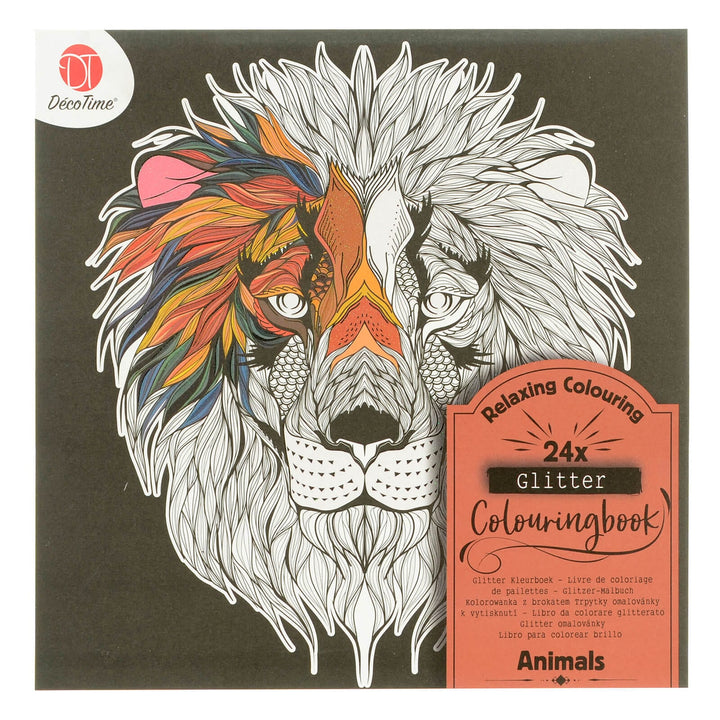 Animals Glitter Colouring Book with 24 pages