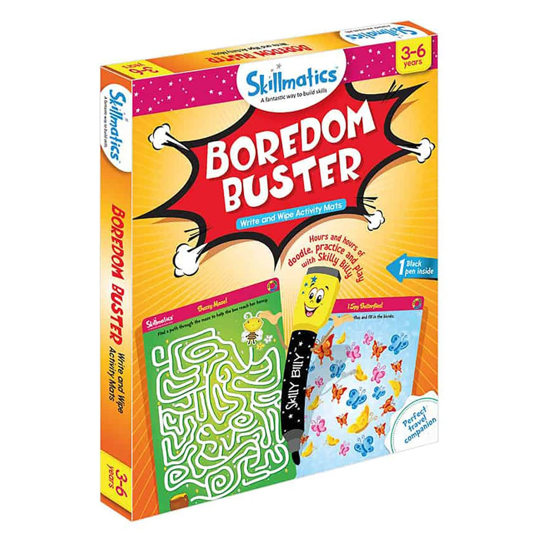 Skillmatics Boredom Buster pack of reusable activity mats