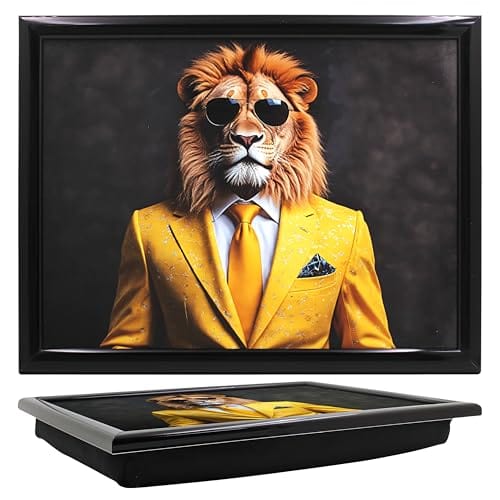 Animal Character Cushioned Lap Tray Padded Sofa Chair TV Dinner