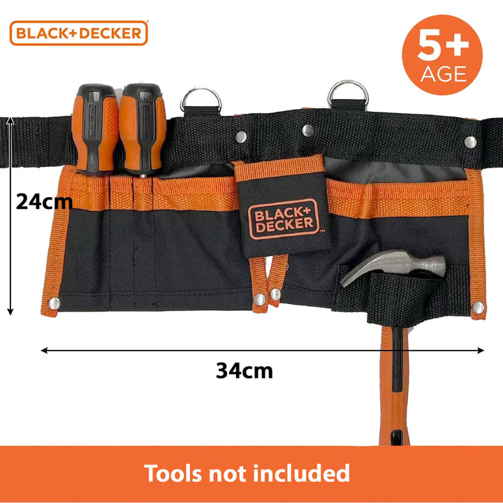 Kids' tool belt with measurements