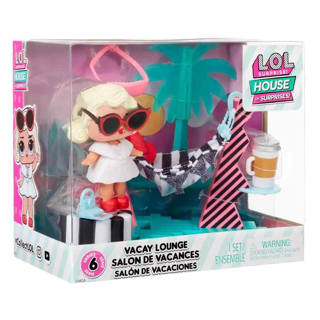 Lol surprise Vacay Lounge playset with doll in packaging