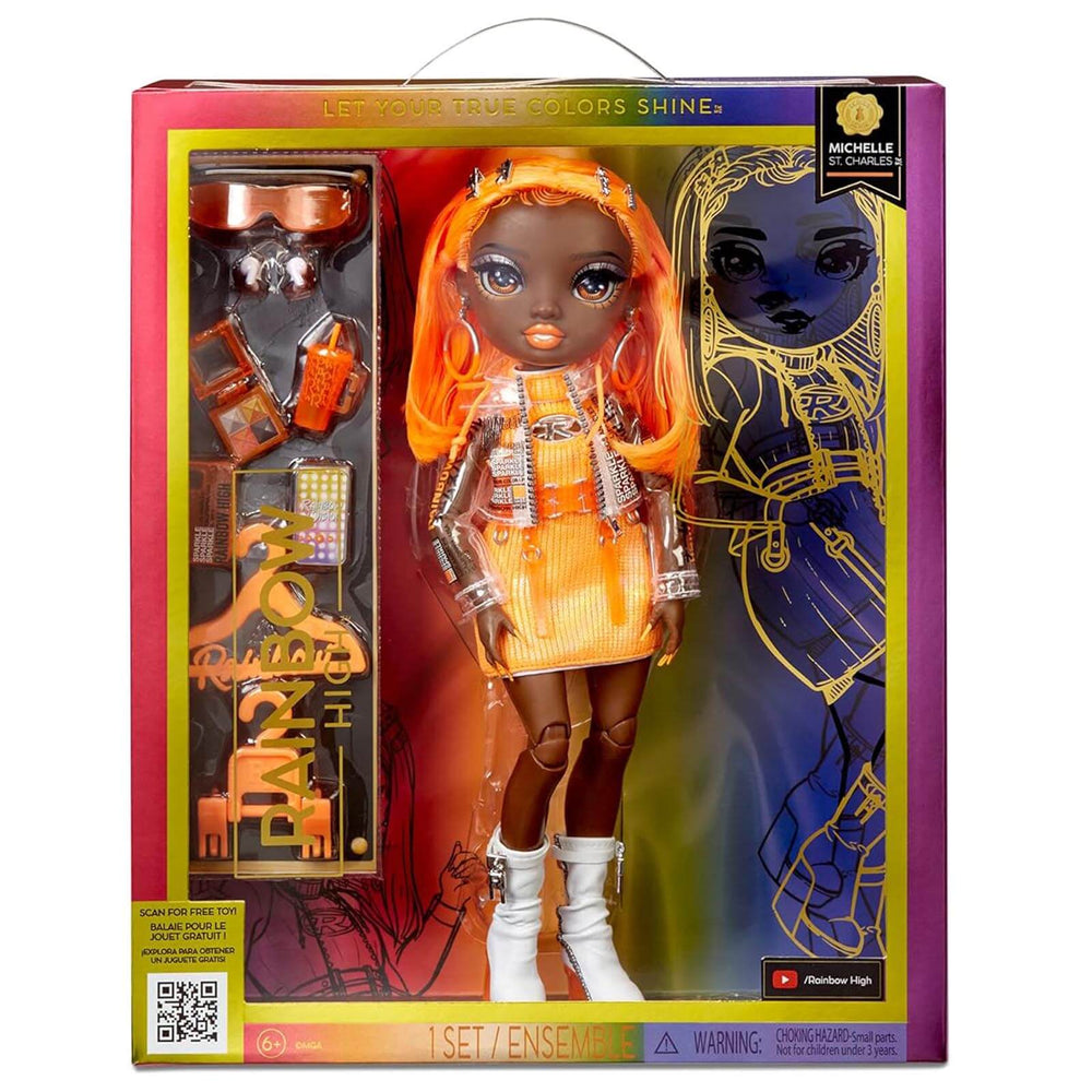 Rainbow High Michelle doll with accessories in luxury packaging for collectors