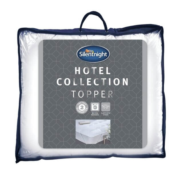 Silentnight Hotel Collection Topper packaging on a white background