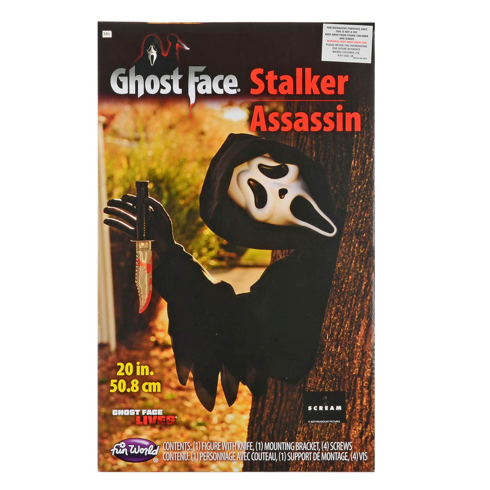 Box packaging for Ghost Face Stalker Assassin decoration for Halloween
