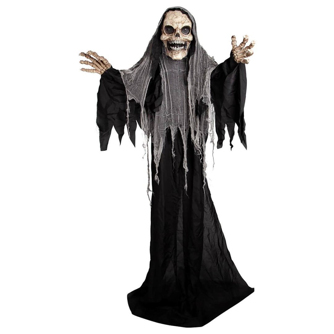 Large grim reaper figure with skull head Halloween decoration