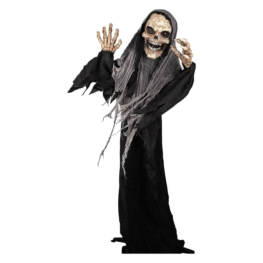 Animatronic graveyard reaper halloween figure decoration
