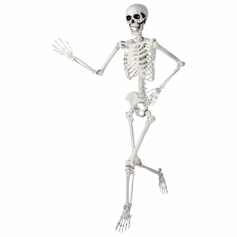 Skeleton in a running pose for decorating at Halloween