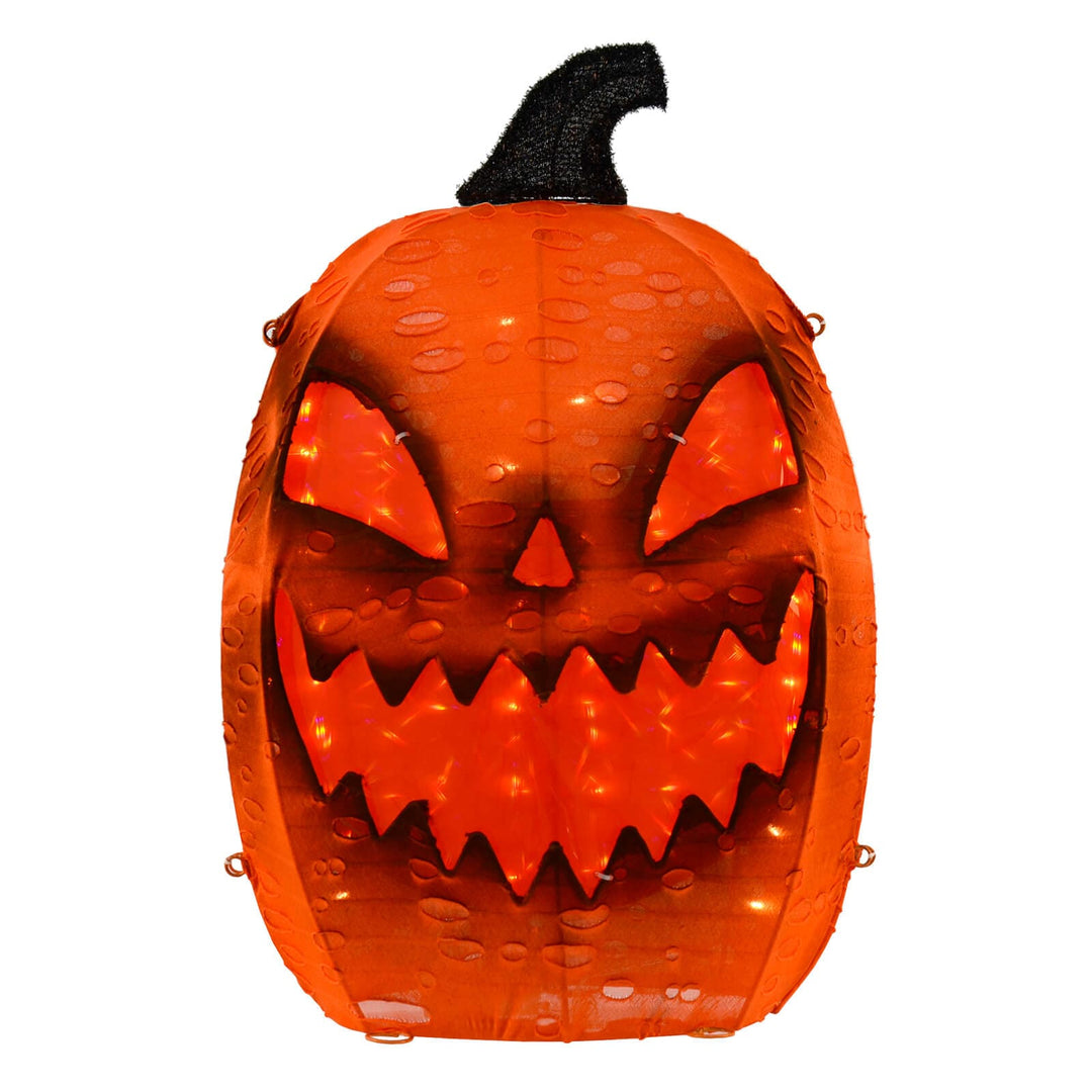 Light up scary pumpkin decoration for Halloween parties
