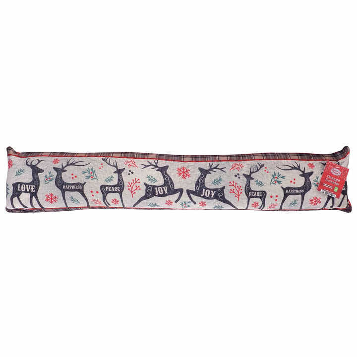 Christmas Design Plush Draught Excluder Home Door Insulation