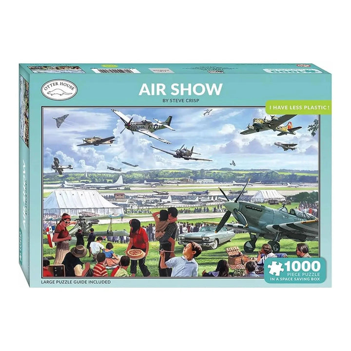 Air Show 1000 piece Otter House jigsaw puzzle in the box