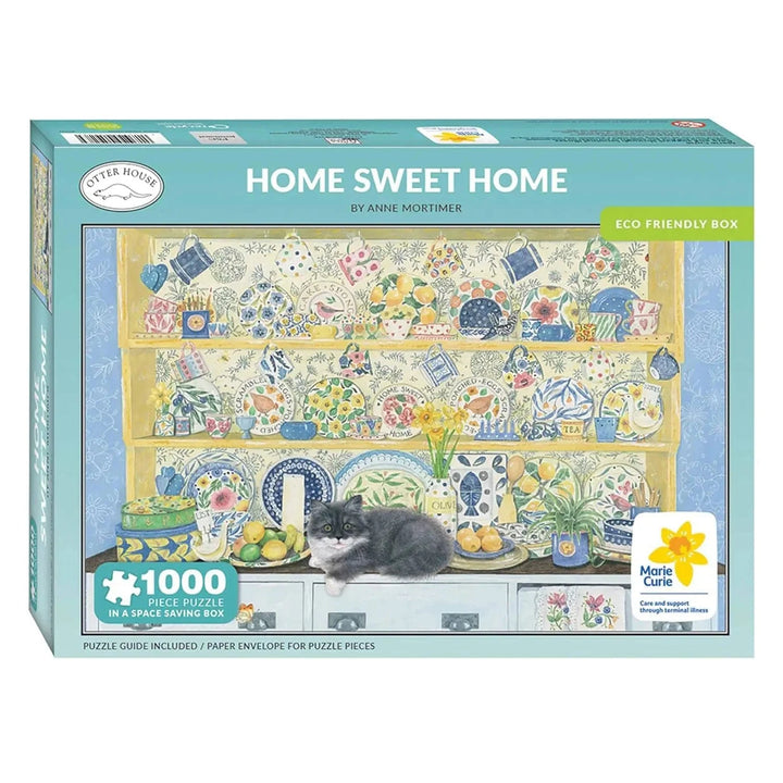 Home Sweet Home with kitten scene 1000 piece Otter House jigsaw puzzle in the box