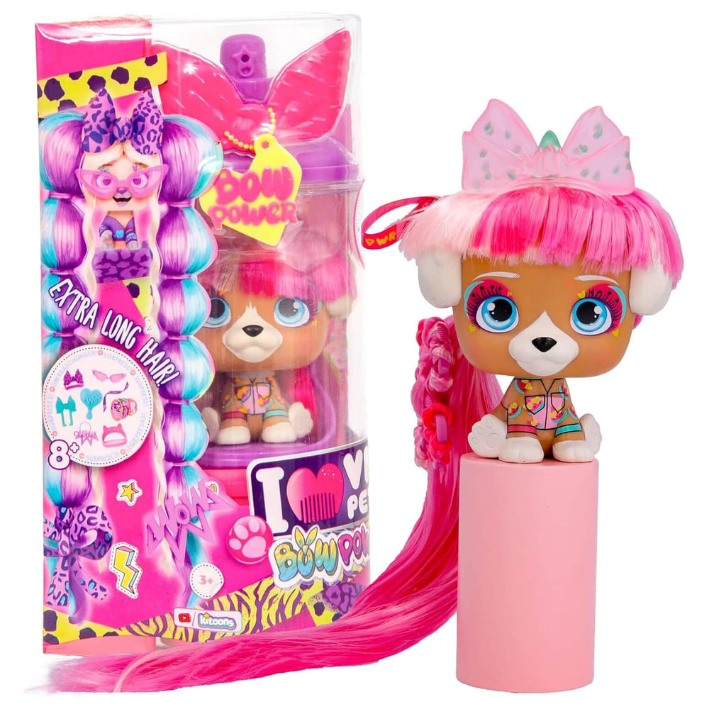 VIP Pets Bow Power Juliet dog with extra long hair