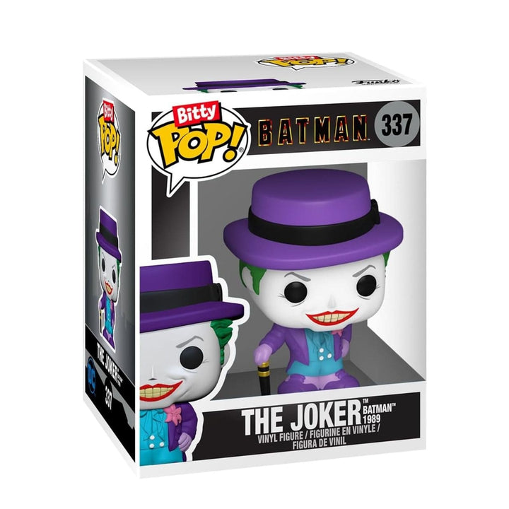 Funko Pop! The Joker vinyl figure packaging on a white background