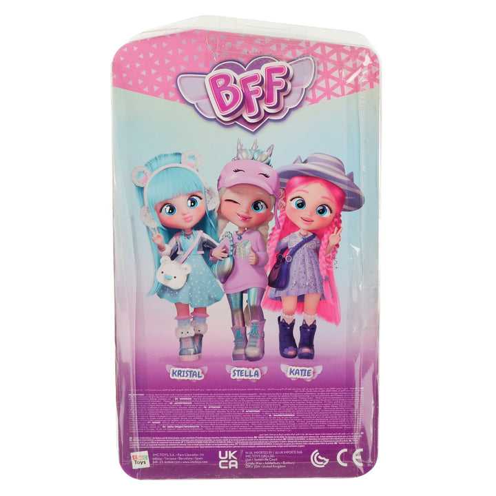 Back of the pack of BFF series 4 fashion dolls
