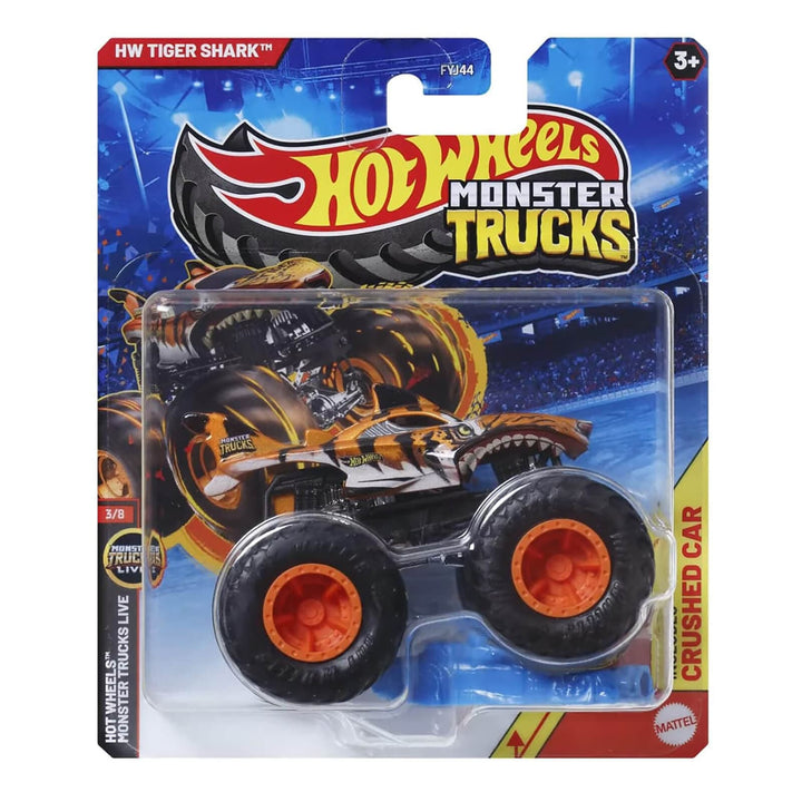 Hot Wheels Monster Trucks Die-Cast Metal Vehicle 1:64 Scale
