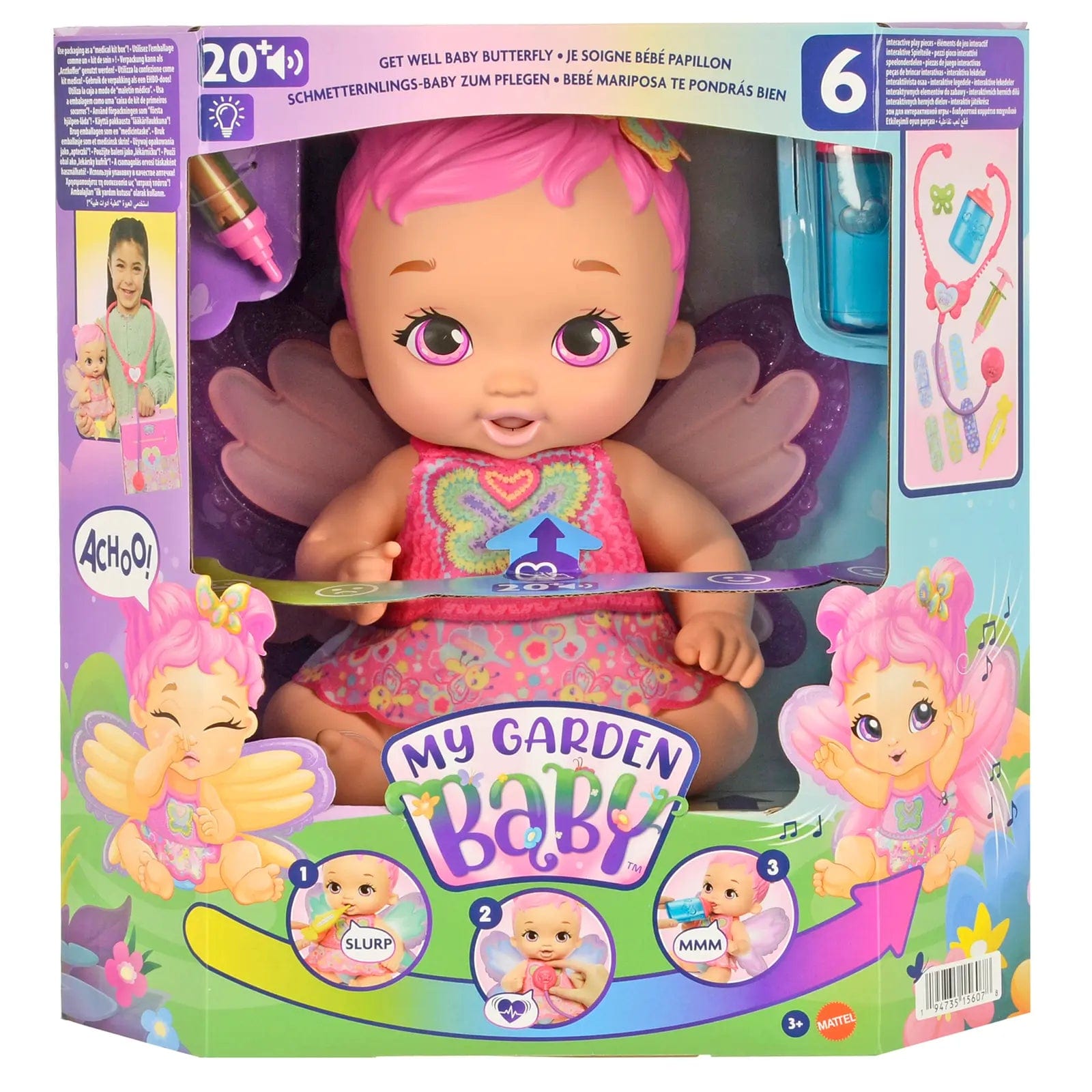 Buy My Garden Baby Get Well Butterfly Doll Light Sound 30cm XS Stock XS Stock