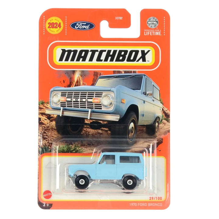 1970 Ford Bronco model from Matchbox die-cast collection 30782