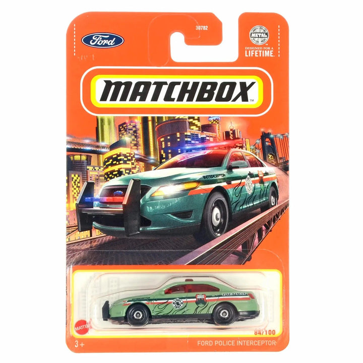 Ford Police Interceptor model car from Matchbox die-cast collection 30782