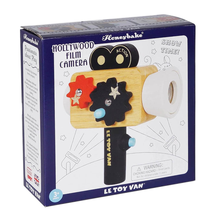 Le Toy Van Hollywood Film Camera toy in packaging