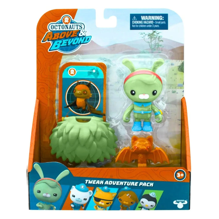 Octonauts Above & Beyond Tweak Adventure Pack with figure, accessories and mission card
