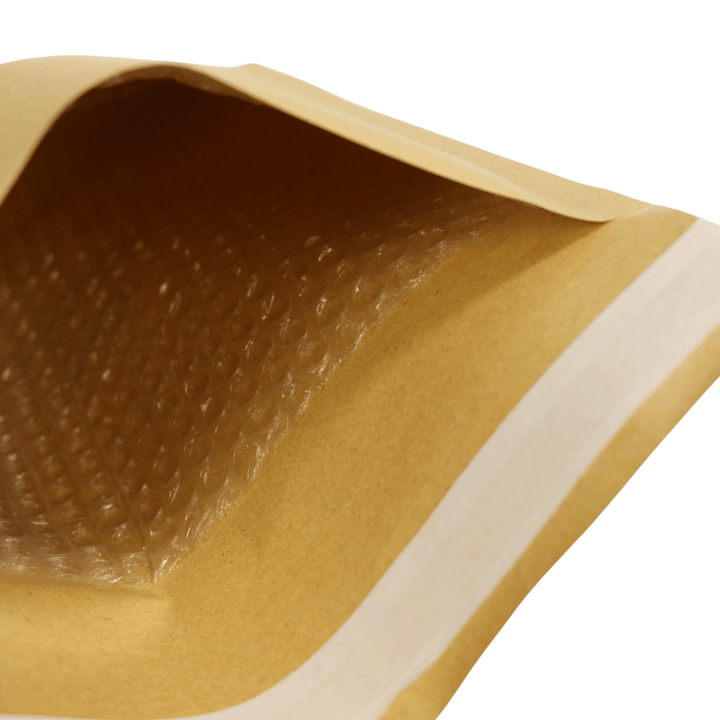 detail shot of interior with bubble wrap padding