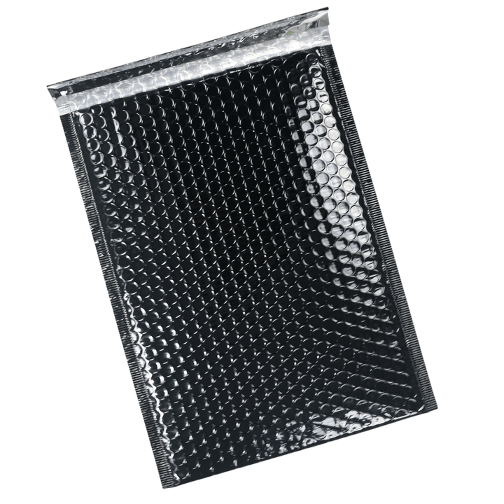 back view of black mailer