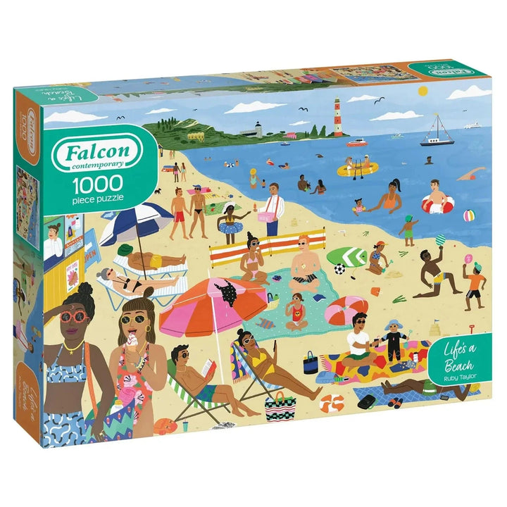 Life's a Beach 1000 piece jigsaw puzzle in the box